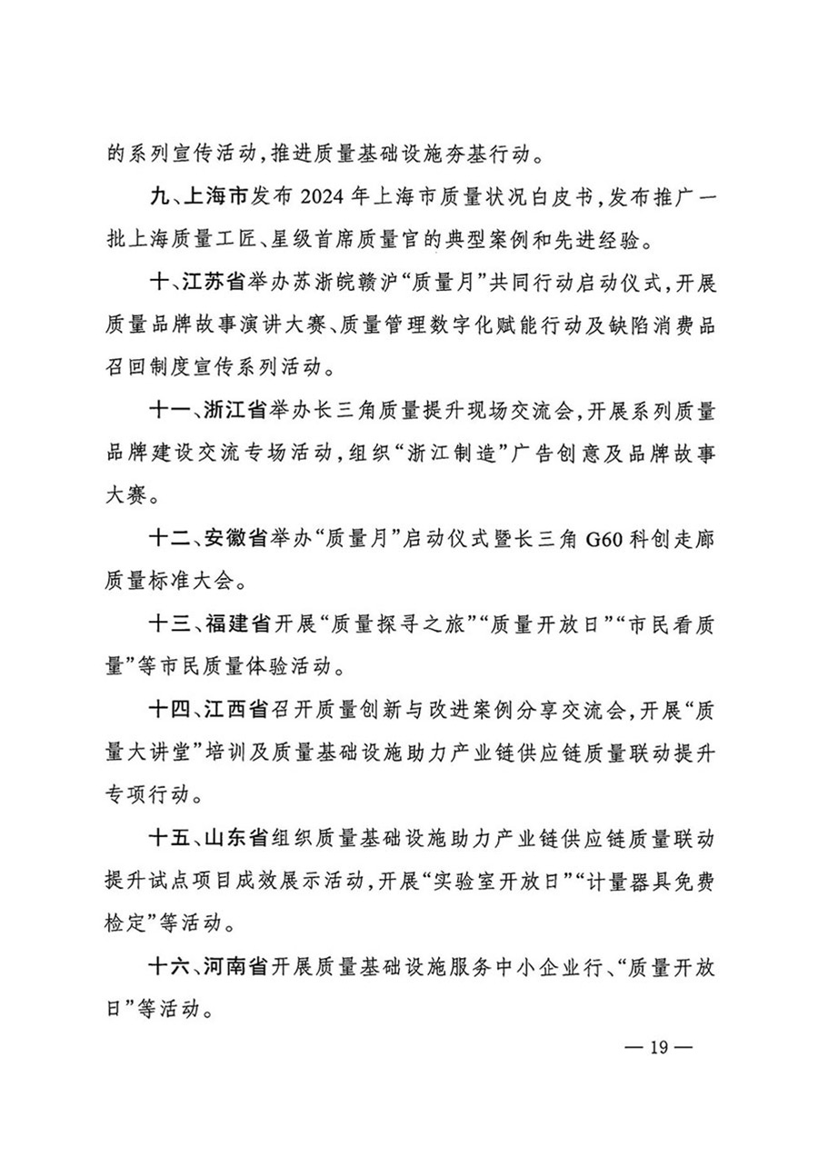 中國質(zhì)量檢驗(yàn)協(xié)會(huì)關(guān)于轉(zhuǎn)發(fā)《關(guān)于開展2024年全國&ldquo;質(zhì)量月&rdquo;活動(dòng)的通知》的函（質(zhì)檢協(xié)函〔2024〕116號(hào)）